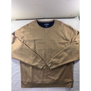 North Hudson Outfitters Mens Sweatshirt Tan XL Cotton Polyester Long Sleeve